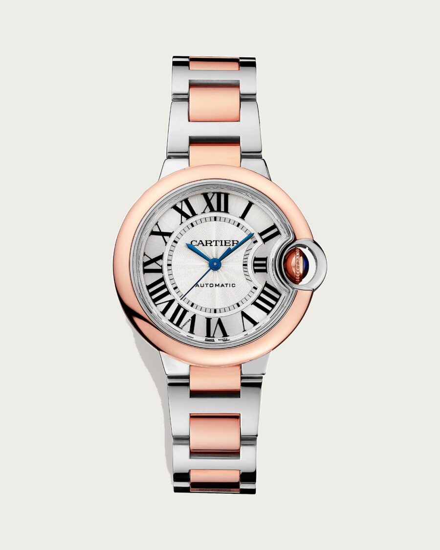 Cartier Ballon Bleu de Cartier, 33 mm, Rose Gold and Steel
