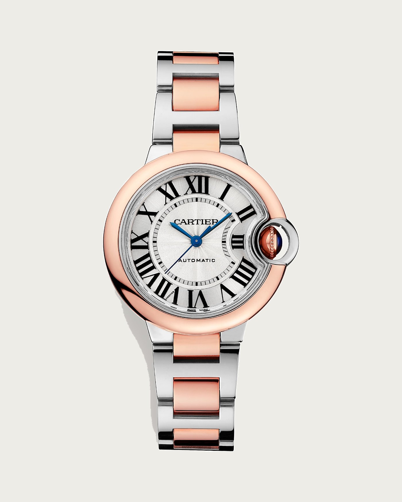 Cartier Ballon Bleu de Cartier, 33 mm, Rose Gold and Steel