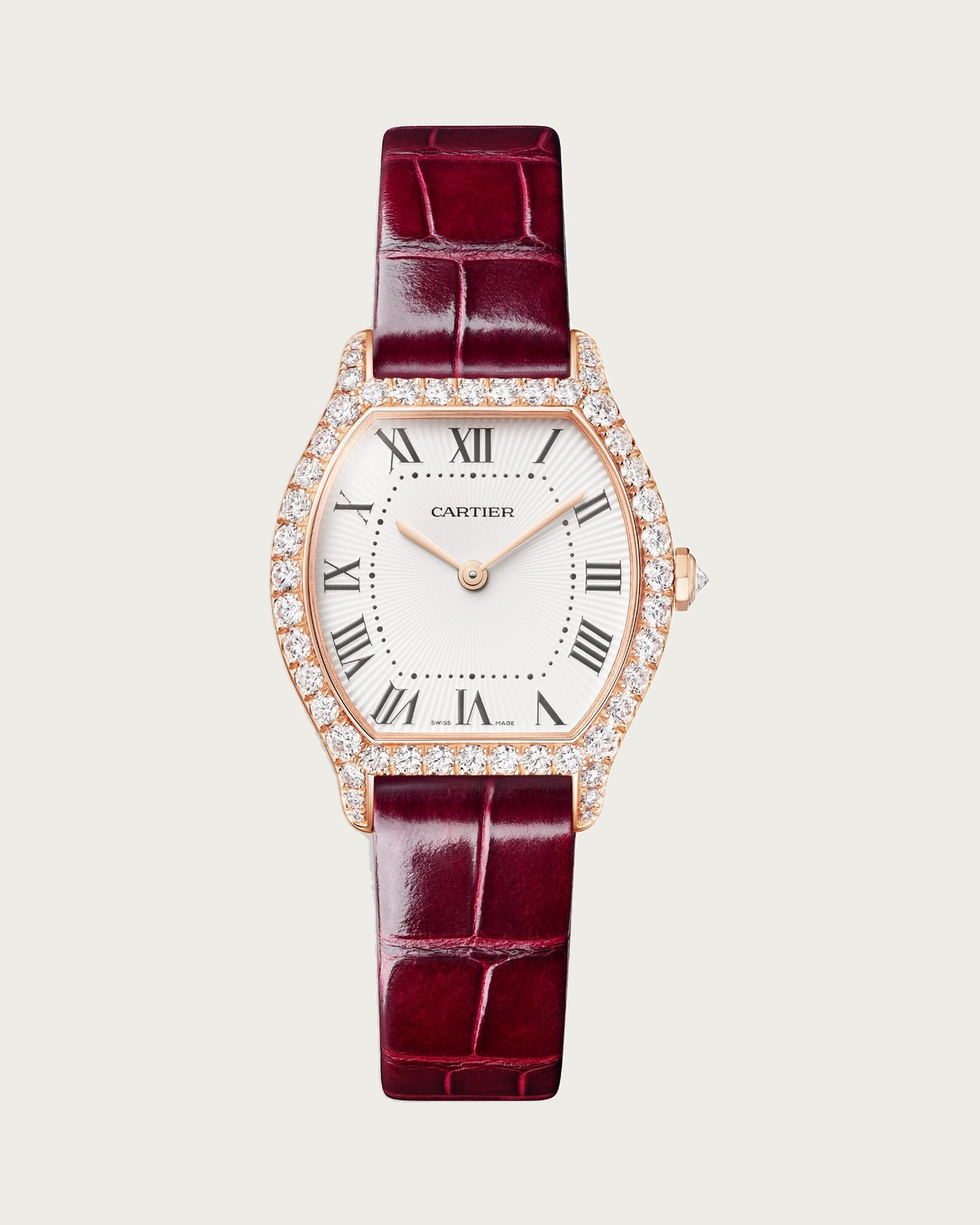 Cartier Tortue, Small, Diamond Set